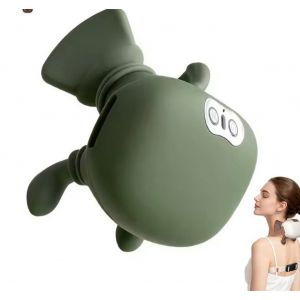 Massageur Pour Les &Eacute;paules Et Le Cou, Massage &Eacute;lectrique &Agrave; La Main, Avec Fonction De Chaleur Et De Pression Pour Soulager Les Douleurs Musculaires Profondes Des &Eacute;paules, Du Cou Et Du Dos (1 Pi&egrave;ce) - Neuf