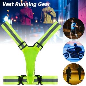 Gilet Réfléchissant Led Rechargeable Par Usb Pour La Sécurité Nocturne - Visibilité Réglable À 360 Degrés Pour La Course, Le Vélo Et Les Activités De Plein Air - Neuf