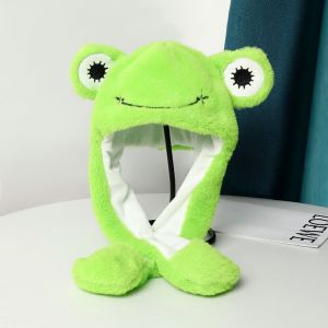 Chapeau D'animal Avec Oreilles En Mouvement, Saut, Pop-Up, Battement, Peluche Dre - Neuf