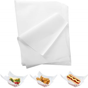 Jexnovashop-500 Feuilles Papier Sulfurisé Pour Aliments, 28 X 38 Cm Anti Graisse Papier Cuisson, Papier À Fromage, Papier Sulfurisé Deli Pour Hamburgers, Sandwichs, Viandes, Imperméable Et À L'huile - Neuf