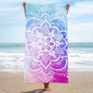 Serviette De Plage 180 X 90 Cm, Large Et Leger Portable De Serviette De Plage, Tapis De Pique-Nique, Couverture De Voyage Pour La Forme Physique, De Voyage, De Plage Et De Piscine. - Neuf