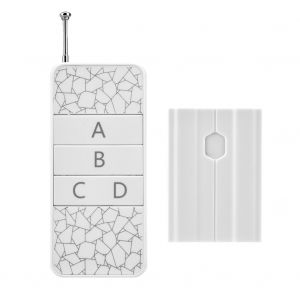 Controleur sans fil a code d'apprentissage 4 canaux DC12 V avec telecommande sans fil de puissance moyenne - Neuf