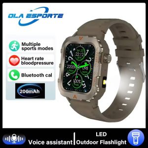 Montre Connectée Pour Hommes,Moniteur Gps De Sport De Plein Air,Étanche,Appel Bt,Mode Sport,Bracelets Militaires,Pour Android Et Ios,Nouvelle Collection 2025.Brown.1.85Inch Watch - Neuf