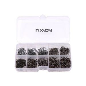 Lixada Lot De 500 Hame&ccedil;ons De P&ecirc;che En Acier Carbone De Qualit&eacute; Sup&eacute;rieure (Tailles 3# &Agrave; 12#) Avec Bo&icirc;te De P&ecirc;che &iquest; Pointus, Durables, Parfaits Pour Tous Les P&ecirc;cheurs - Neuf
