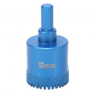 XYONG Foret a scie cloche emeri, double usage, brase, pour verre, marbre, ceramique, ouverture de 35 mm - Neuf