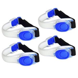 Lot De 4 Soutiens-Gorge Fluorescents En Silicone À Led Bleues Pour Course Nocturne - Neuf