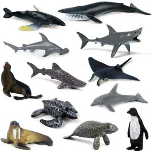 Mini Figurines D'animaux Marins,12 Mini Puzzles Pour Enfants,Jouets Cognitifs,Cadeaux D'anniversaire - Neuf