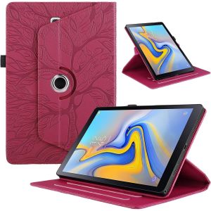KAL-Tablette Coque Pour Samsung Galaxy Tab S4 10.5 Pouces 2018 Sm-T830/T835 Pu Cuir 360&deg;Rotatif Multi-Angle Stand Flip Protection Case Samsung Galaxy Tab S4 Rotating &Eacute;tui Housse Cover, Rouge - Neuf