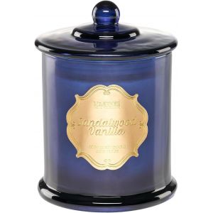 Bougie parfumées dans un verre en bois de santal à la vanille-Longue durée de combustion de plus de 60 heures-Bougie en cire de soja-Cadeau de décoration d'intérieur pour femme - Neuf