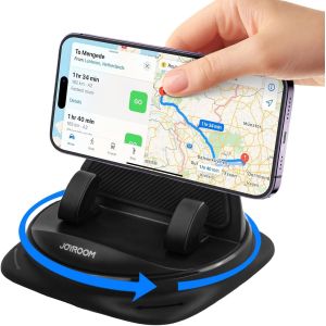 Support de T&eacute;l&eacute;phone Voiture Rotation &agrave; 360 degr&eacute;s, Tableau de Bord Socles t&eacute;l&eacute;phone Portable Automobile Antid&eacute;rapant Silicone Car Phone Mount pour Smartphones de 4 &agrave; 7 inch - Neuf