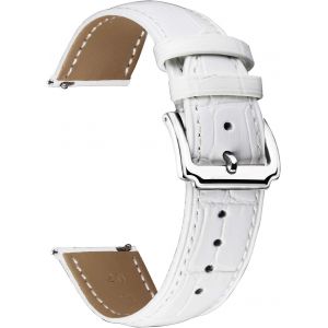 Kal-Bracelet De Montre En Cuir V&eacute;ritable Remplacement Bracelets Montres &Agrave; D&eacute;gagement Rapide Pour Homme Femme Avec 10 Couleurs (10mm,12mm,14mm,15mm,16mm,17mm,18mm,19mm,20mm,21mm,22mm,23mm,24mm) - Neuf
