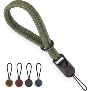 Sangle de Poignet pour Appareil Photo avec Boucle a Declenchement Rapide Dragonne Appareil Photo en Nylon pour DSLR ou Sans Miroir.[C27] - Neuf