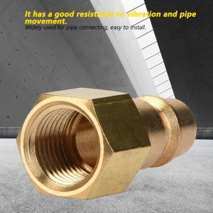 Raccord de tuyau en laiton a filetage femelle droit, raccord rapide a air comprime, tete de joint 1/4 - Neuf