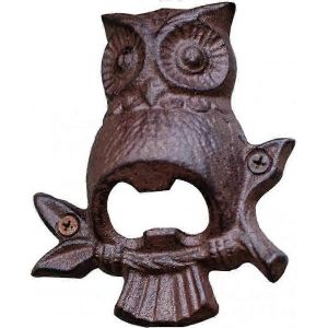 Ouvre-Bouteille De Bière En Fer Forgé Hibou Ornements En Fonte Restaurants Bars Tenture Murale Animal Decorat - Neuf