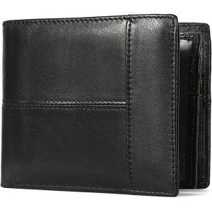 Portefeuille Pour Homme En Cuir Avec Protection Rfid Portefeuille Pour Homme Protection Rfid Portefeuille En Cuir Avec Fermeture &Eacute;clair Pour Hommes Avec 14 Emplacements Pour Cartes, 2 - Neuf