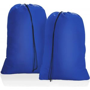 MDY-Lot de 2 Sac à Linge Sale Voyage 50 x 60 cm Pliable Sac de Rangement Cordon de Serrage Sacs en Tissu Sacs de Blanchisserie pour Jouets Maison Dortoir Camping Collège - Neuf