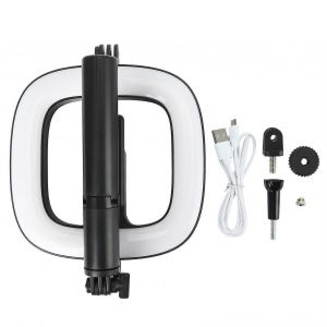 Perche &Agrave; Selfie Avec Lumi&egrave;re &Eacute;l&egrave;ve Enseignant Cours En Ligne Tr&eacute;pied Bluetooth Sans Fil En Directsquare - Neuf