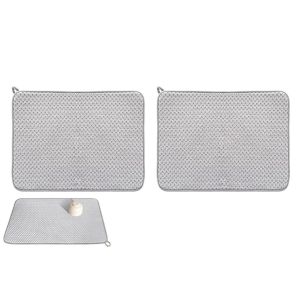 Lot De 2 Tapis &Eacute;gouttoirs En Microfibre Pour Plan De Travail, Absorbants, 60 X 45 Cm - Neuf