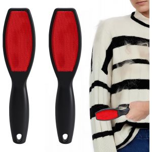 MEVRONISSHOP-2 Pi&egrave;ces Brosse Anti Peluches Double Face, Brosse &agrave; V&ecirc;tements R&eacute;utilisable, Brosse Anti Poils pour Canap&eacute; Voiture V&ecirc;tements Meubles Textiles Poils d&iquest;Animaux - Neuf