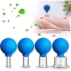 Ensemble De Ventouses En Verre De Haute Qualité Pour Le Rajeunissement Du Visage ¿ Ventouses De Massage À Usage Domestique - Neuf