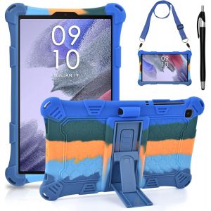 Naeryut-Coque Pour Samsung Galaxy Tab A7 Lite 8,7 Pouces 2021 Sm-T227/T225/T220 Avec Porte-Crayon Protection Housse Silicone Pour A7 Lite,Étui Pochette Avec Stylus Pen Bandoulière Pour Tablette A7 Li - Neuf