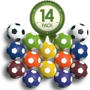 Lot de 14 baby-foots haut de gamme ¿ Boules de rechange de 36 mm pour baby-foot, couleurs vives, ABS durable, idéales pour les compétitions - Neuf