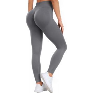 CAUC-Legging de Sport Femme Push Up Butt Lift Leggings Fitness Taille Haute Pantalons de Yoga et Pilates pour Femme - Neuf