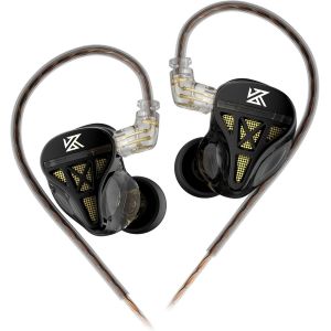 LORANKA-KZ DQS in Ear Monitor &eacute;couteurs filaires IEM Pilote Dynamique dans l'oreille Moniteur Casque Semi-Ouvert HiFi Basse &eacute;couteur 2pin 3.5mm &eacute;couteurs de Jeu(sans Micro) - Neuf