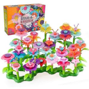 Jardin de fleurs à construire soi-même (52 pièces et 109 pièces) pour enfants - Superbes cadeaux - Neuf