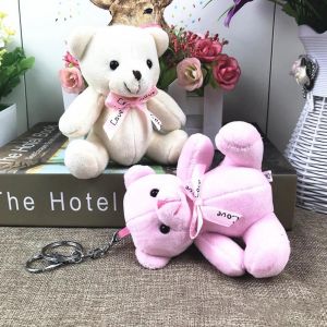 10cm Ours En Peluche Poup&eacute;e Pendentif Porte-Cl&eacute;s Porte-Cl&eacute;s Sac De T&eacute;l&eacute;phone Suspendu Decor_Light Marron - Neuf