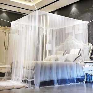 Kal-Moustiquaire De Lit Moustiquaire Pour Lit Double Simple Grande Ciel De Lit Moustiquaire Ciel De Lit Moustiquaire Baldaquin Moustiquaire Carré Pour Lit Bébé, Lit Simple, Lit Double - Neuf