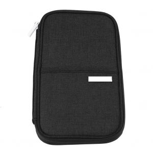 HJLIAN Porte-passeport de voyage, organiseur de cartes de credit, portefeuille, porte-documents, porte-cartes (noir S) - Neuf