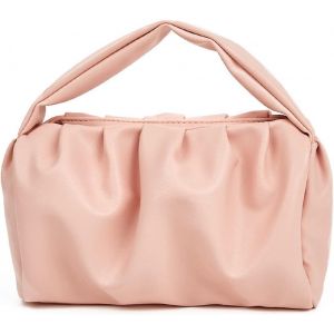 SJZG-Petit Sac A Main Femme Cuir Souple Sacs &Eacute;l&eacute;gants De Soir&eacute;e Sac &Agrave; Main Pliss&eacute; Sac Mignon Femme Pochette Portefeuille Rose - Neuf