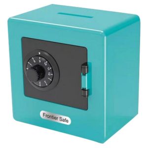 Guichet Automatique Rotatif Mot De Passe Banque Tirelire Cash Coin Bo&icirc;tes D&iquest;&Eacute;conomie Simulation Banque Coffre-Fort Jouet Enfants Bijoux, Cyan - Neuf