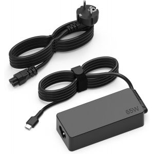 THEF-Hafiuege 65W/45W Chargeur USB C Ordinateur Portable pour Lenovo ThinkPad T480 T480s T580 T580s T580s Chromebook 100e 300e C330 Yoga C930 C740, Adaptateur Universel Type C - Neuf