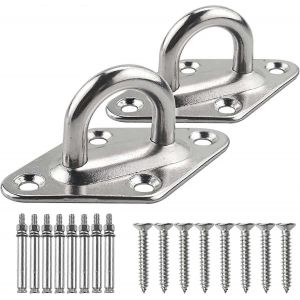 Kit de suspension de hamac,Crochets de plafond suspendus M8,Crochets de hamac en acier inoxydable Heavy Duty - Neuf