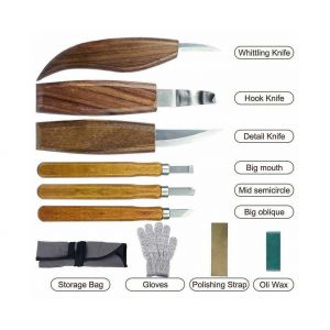 Kit De 10 Ciseaux &Agrave; Bois Pour La Sculpture Et Le Travail Du Bois - Neuf