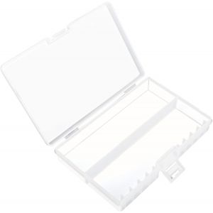 Bo&icirc;te de rangement pour piles AA, bo&icirc;te de rangement portable pouvant contenir 48 piles AA, plastique isolant couleur transparente - Neuf