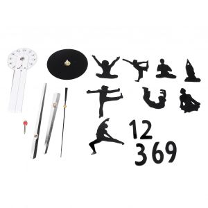 HJLIAN Horloge murale silencieuse et elegante, sans cadre, a faire soi-meme, pour salon ou bureau - Neuf