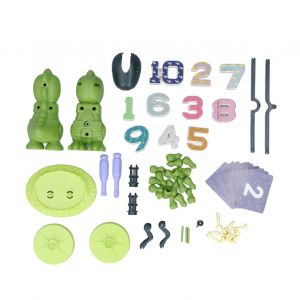 Ensemble de jouets educatifs pour enfants, balance de pesee dinosaure, jouet d'apprentissage des mathematiques - Neuf