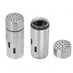 Hjlian Pot De Rangement En Acier Inoxydable Pour Assaisonnement, Epices, Condiments (Grands Trous) - Neuf