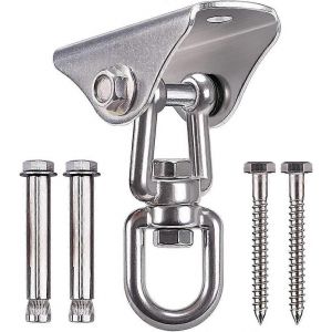 Capacité de 1000 lb 360 cintres de balançoire pivotants,crochets de balançoire robustes avec 4 vis pour plafond en béton - Neuf