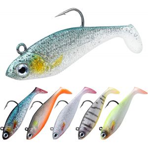 Leurres Souples Pour La Carpe, Le Brochet, La Pêche À La Truite, Pêche Au Leurre Avec Ultra-Forte À Bkk Ou Vmc Hooks, Japonais Formule, Prédateur De Pêche Au Leurre Pour Le Sel De La Mer Frais Et - Neuf
