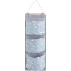 Sac de rangement mural,organisateur de rangement suspendu,sac suspendu,3 poches,tissu Oxford imperméable pour porte - Neuf