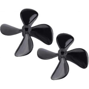 Hélice RC Boat 4 pales,2 pièces Pro & Reverse Propeller Hélice en plastique 4 pales à immersion complète - Neuf