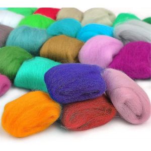 40 couleurs feutrage laine ensemble avec feutrage laine outils feutrage aiguille feutrage laine conte de f&eacute;es laine feutrage ensemble de laine feutrage laine m&egrave;che feutrage- - Neuf