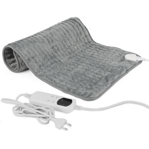 JGD-Couverture Chauffante 76 x 40cm, Coussin Chauffant, Chronom&eacute;trage et 6 R&eacute;glages de chauffage-Lavable en Machine -Tapis &eacute;lectrique -Protection Contre la Surchauffe-Pour Genoux, Cou, Pieds et Hanch - Neuf