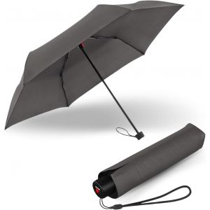 ERSHI-Parapluie C.050 Small Manual Dark Grey avec sac parapluie, Petit parapluie pour le voyage, Parapluie de poche à ouverture ma[1785] - Neuf