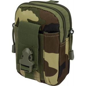 Nzqaf-Sac Tactique Ceinture Compacte Sacoche Ceinture Nylon Molle Edc Pochettes De Ceinture Multifonctionnel Pour Randonnée Camping Cyclisme Course Pêche (Camouflage) - Neuf