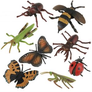 8 Pcs/Set En Plastique 3d Insecte Mod&egrave;le Kit B&eacute;b&eacute; Enfants Jouets &Eacute;ducatifs Photographie Accessoires - Neuf